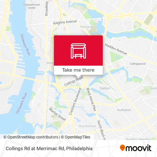 Collings Rd at Merrimac Rd map