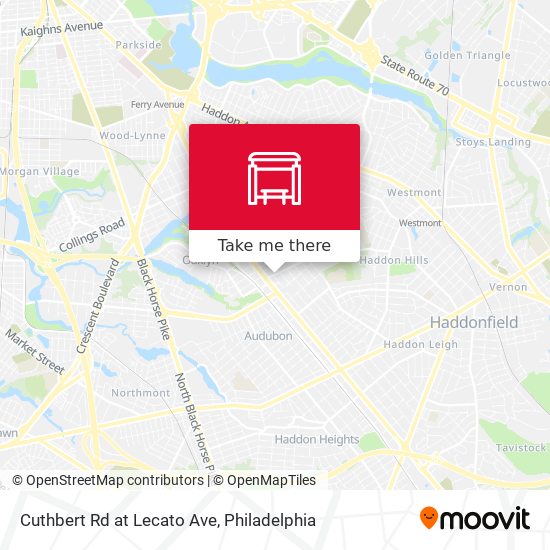 Cuthbert Rd at Lecato Ave map