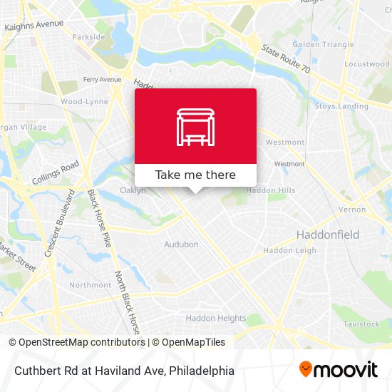 Mapa de Cuthbert Rd at Haviland Ave