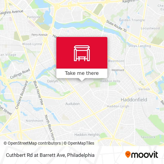 Cuthbert Rd at Barrett Ave map