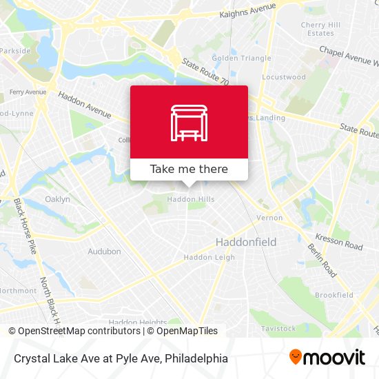 Crystal Lake Ave at Pyle Ave map