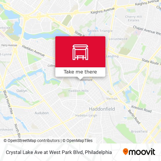 Crystal Lake Ave at West Park Blvd map