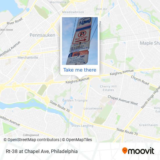 Rt-38 at Chapel Ave map