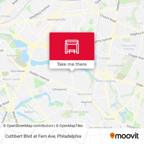 Mapa de Cuthbert Blvd at Fern Ave