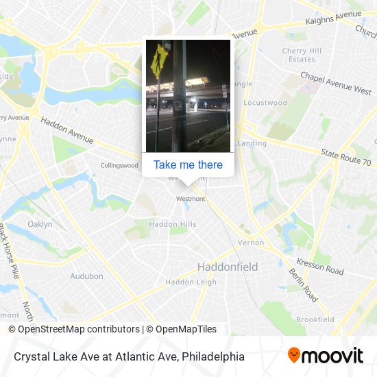 Crystal Lake Ave at Atlantic Ave map