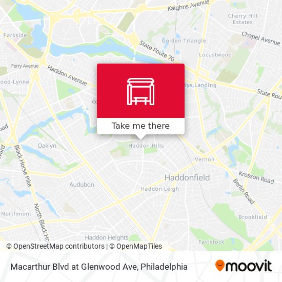 Mapa de Macarthur Blvd at Glenwood Ave