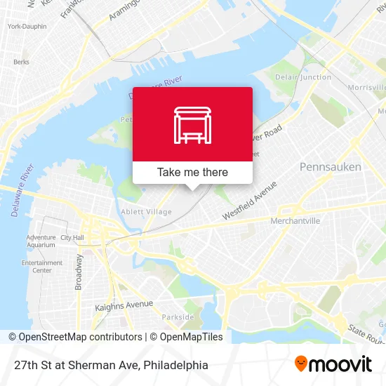 27th St at Sherman Ave map