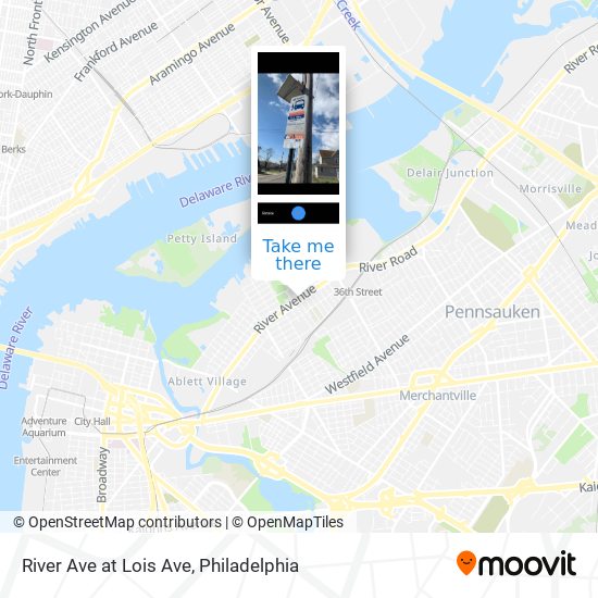 River Ave at Lois Ave map