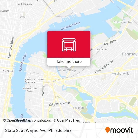 State St at Wayne Ave map