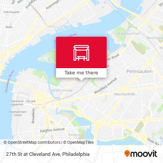 27th St at Cleveland Ave map