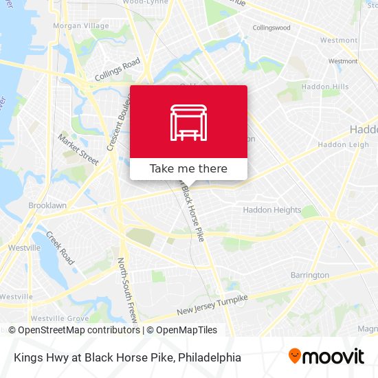 Kings Hwy at Black Horse Pike map