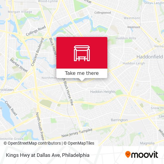 Mapa de Kings Hwy at Dallas Ave