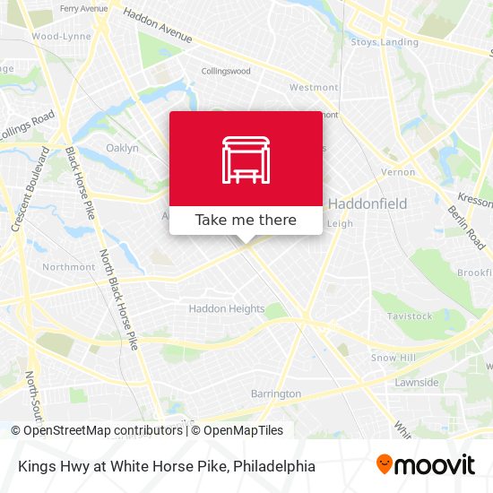 Kings Hwy at White Horse Pike map