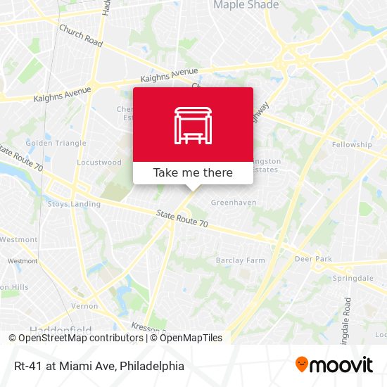 Rt-41 at Miami Ave map