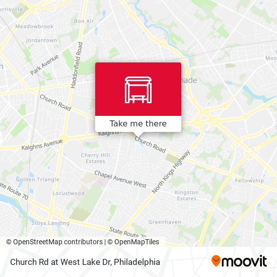 Mapa de Church Rd at West Lake Dr