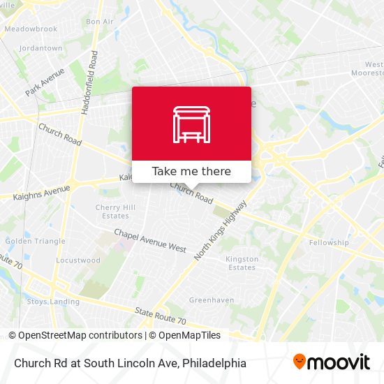 Church Rd at South Lincoln Ave map