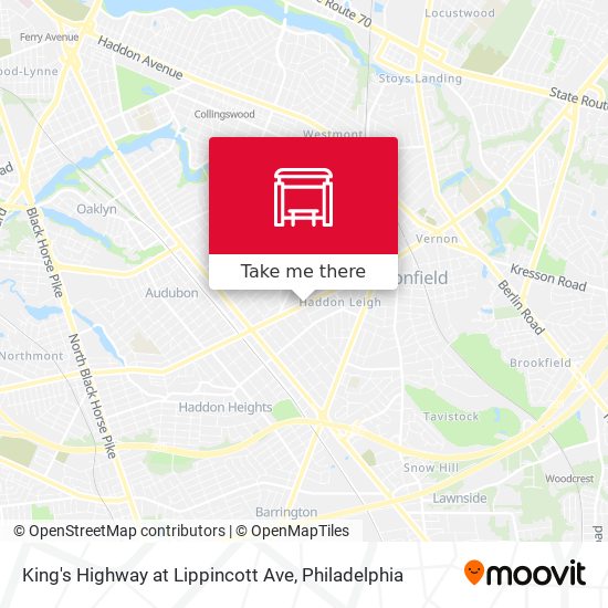 King's Highway at Lippincott Ave map