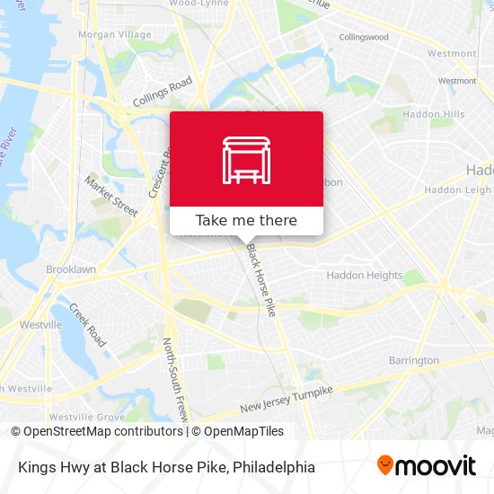 Kings Hwy at Black Horse Pike map