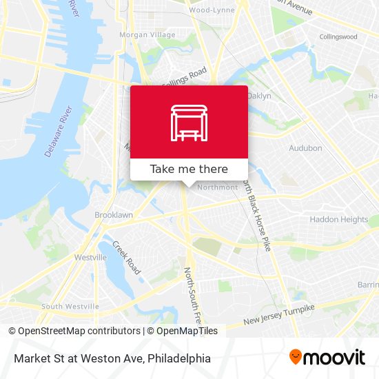 Mapa de Market St at Weston Ave