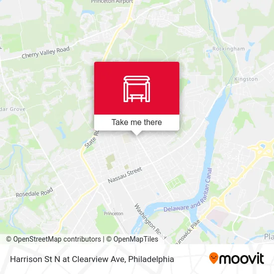 Harrison St N at Clearview Ave map