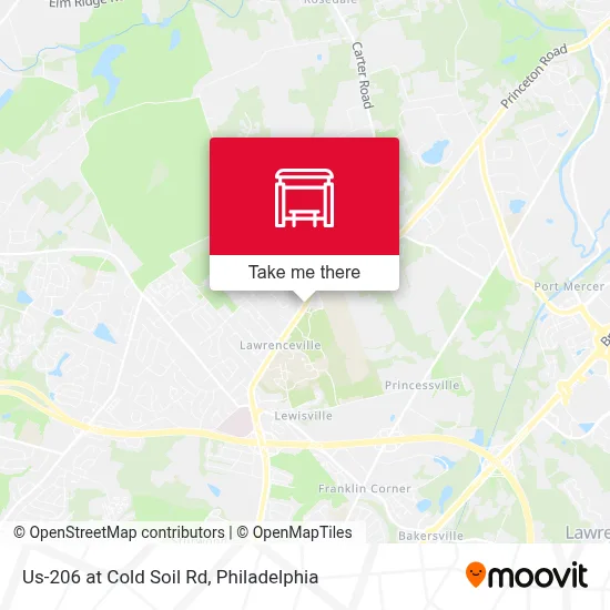Us-206 at Cold Soil Rd map