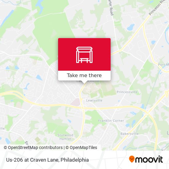 Mapa de Us-206 at Craven Lane