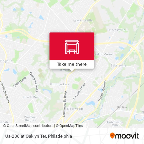 Mapa de Us-206 at Oaklyn Ter
