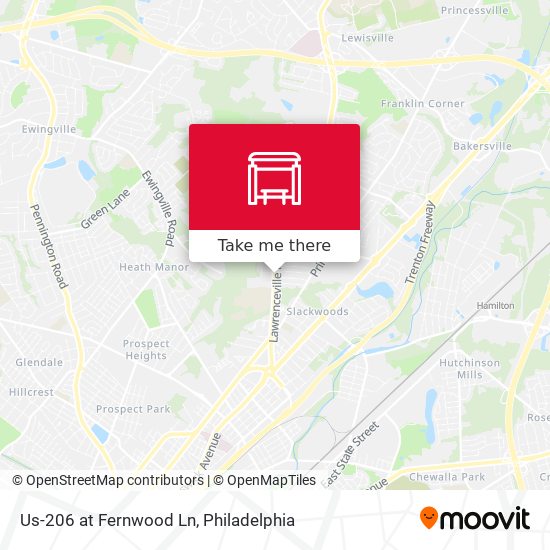 Mapa de Us-206 at Fernwood Ln