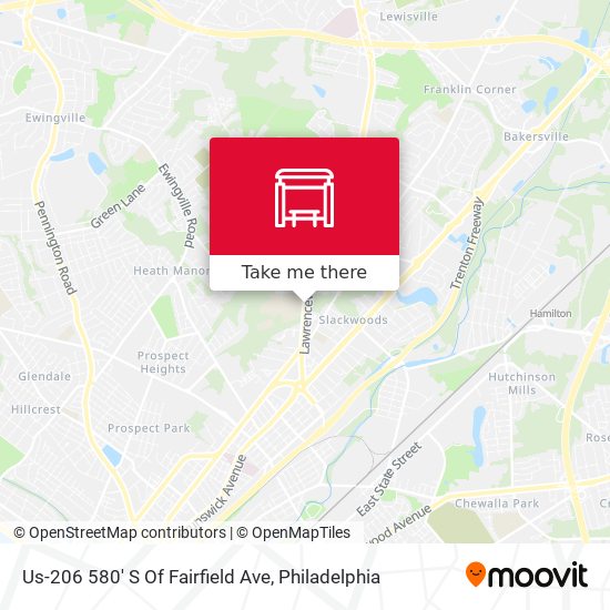 Us-206 580' S Of Fairfield Ave map