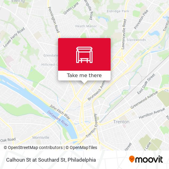 Calhoun St at Southard St map