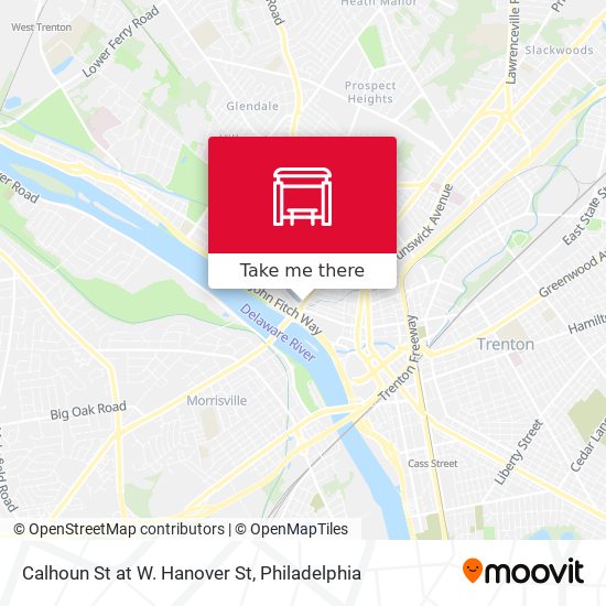 Calhoun St at W. Hanover St map