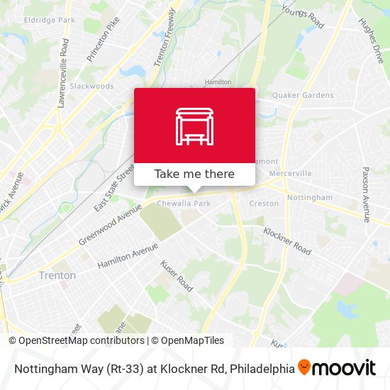 Mapa de Nottingham Way (Rt-33) at Klockner Rd