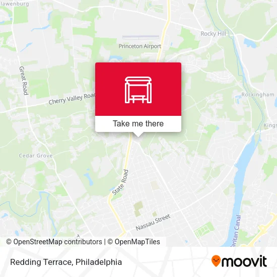 Redding Terrace map
