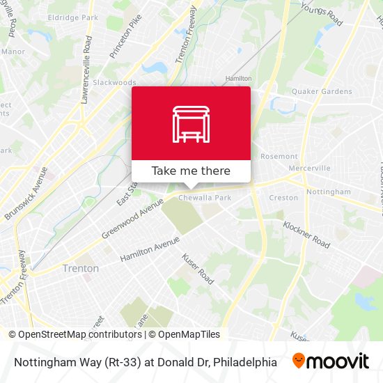Mapa de Nottingham Way (Rt-33) at Donald Dr