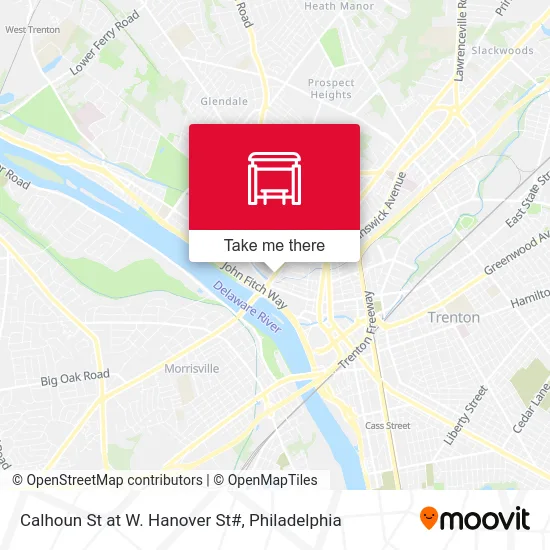 Calhoun St at W. Hanover St# map