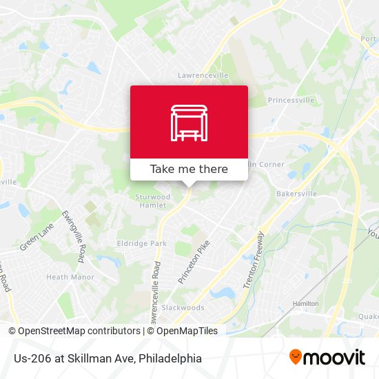 Us-206 at Skillman Ave map