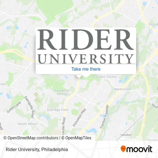 Mapa de Rider University