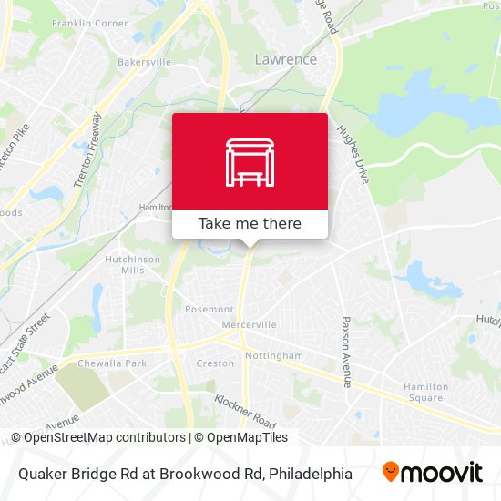 Mapa de Quaker Bridge Rd at Brookwood Rd