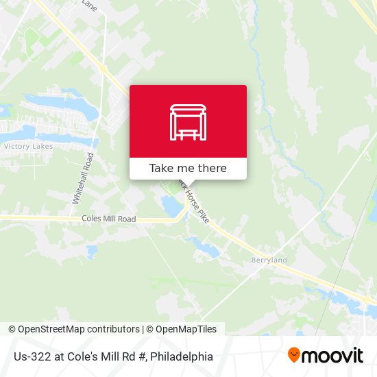 Us-322 at Cole's Mill Rd # map