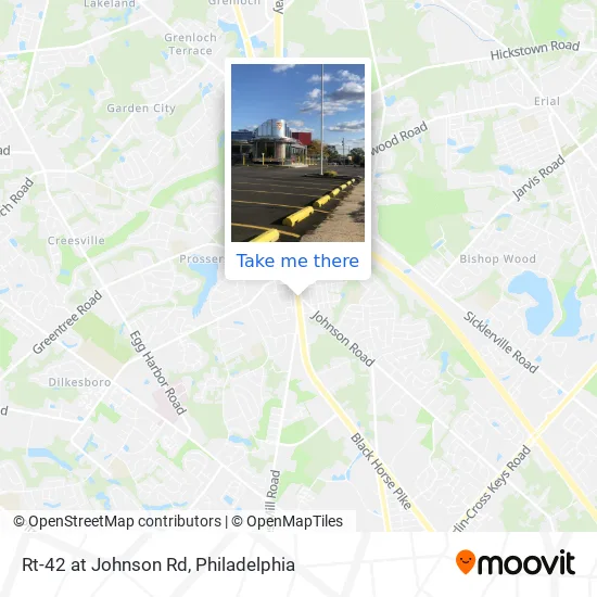 Rt-42 at Johnson Rd map