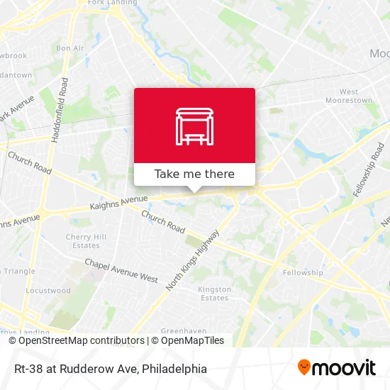 Rt-38 at Rudderow Ave map