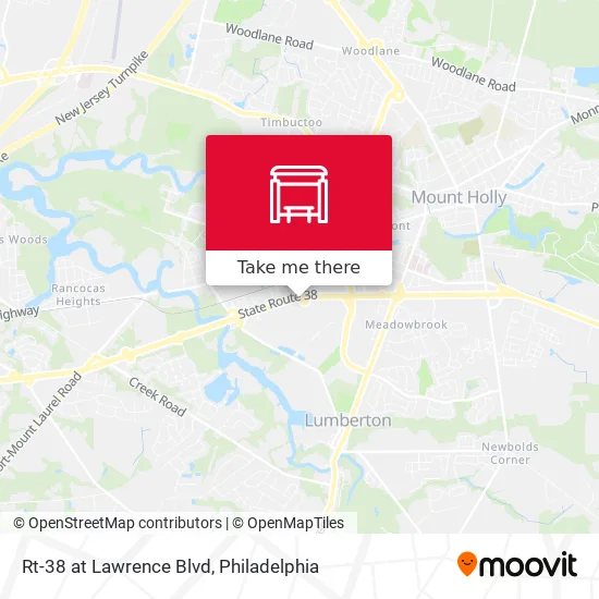 Mapa de Rt-38 at Lawrence Blvd