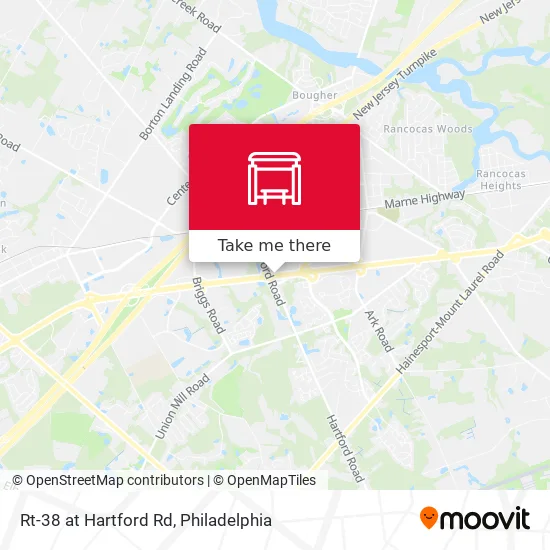 Rt-38 at Hartford Rd map