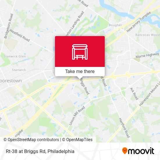 Rt-38 at Briggs Rd map