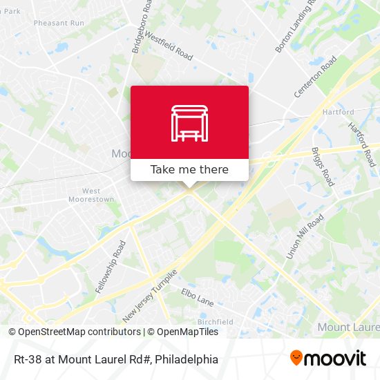 Rt-38 at Mount Laurel Rd# map