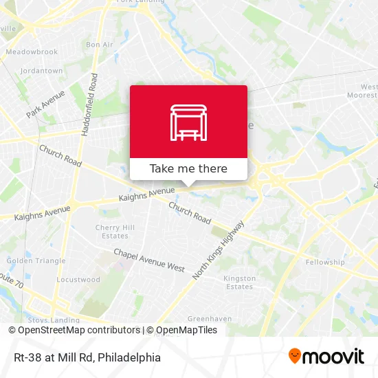 Rt-38 at Mill Rd map