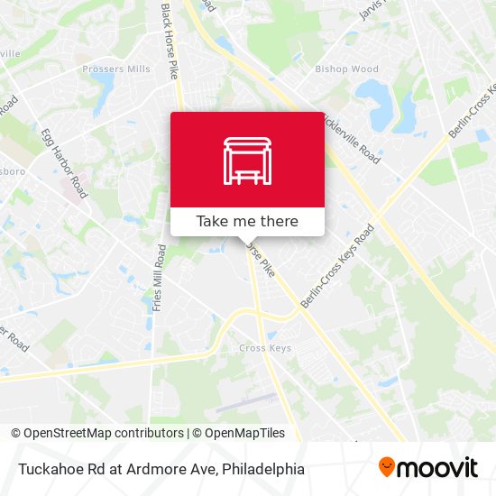 Tuckahoe Rd at Ardmore Ave map