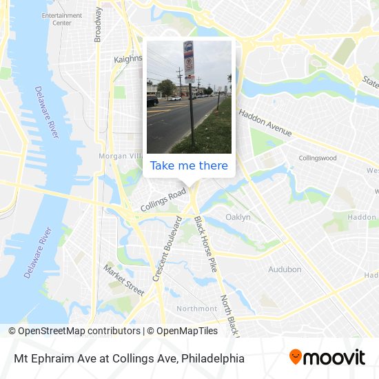 Mt Ephraim Ave at Collings Ave map