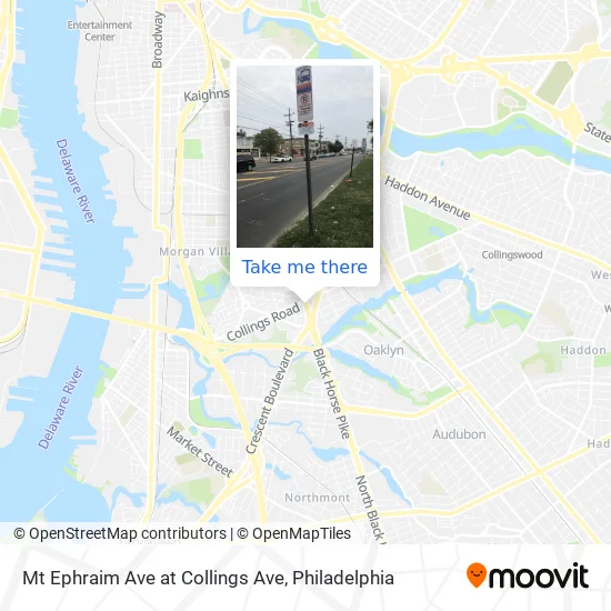 Mt Ephraim Ave at Collings Ave map