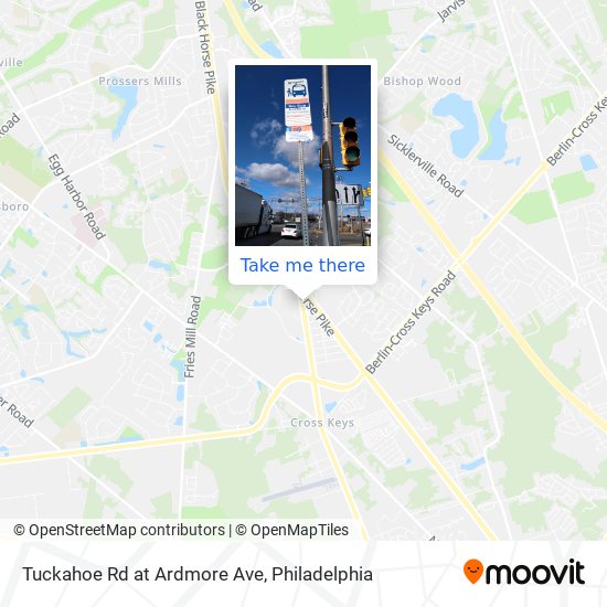 Tuckahoe Rd at Ardmore Ave map